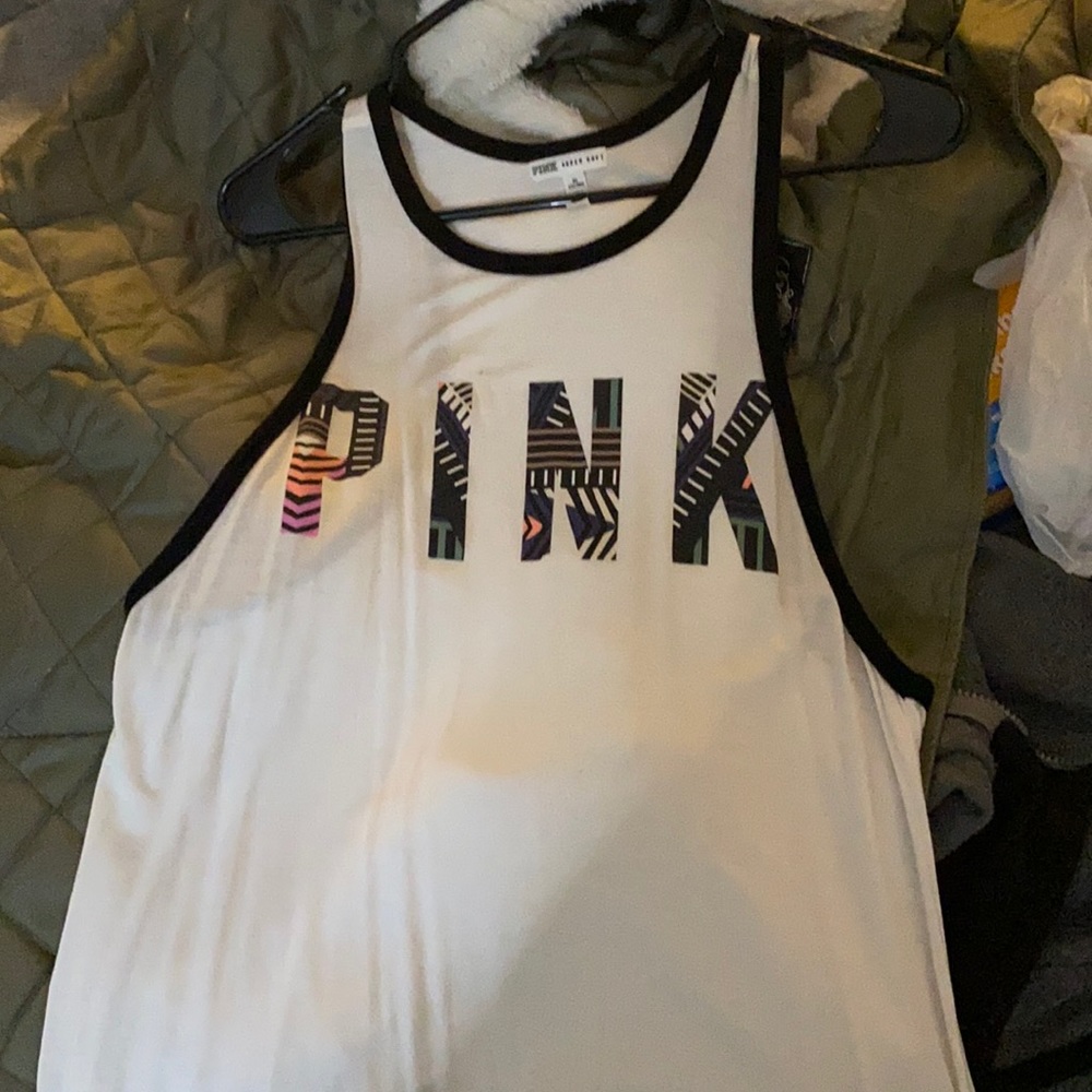 PINK! Muscle tank